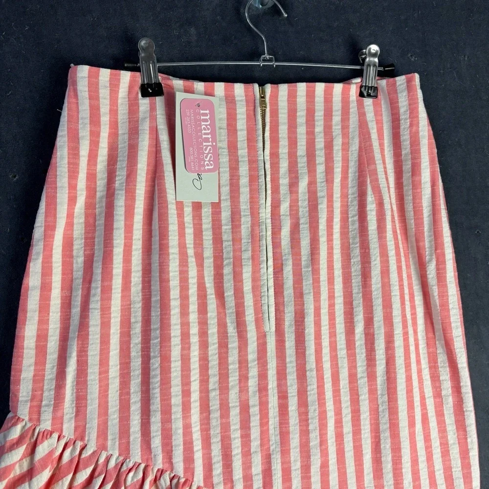 Cara Cara Terra Pink/Ivory Seersucker Skirt – Sz 8 (NWT)